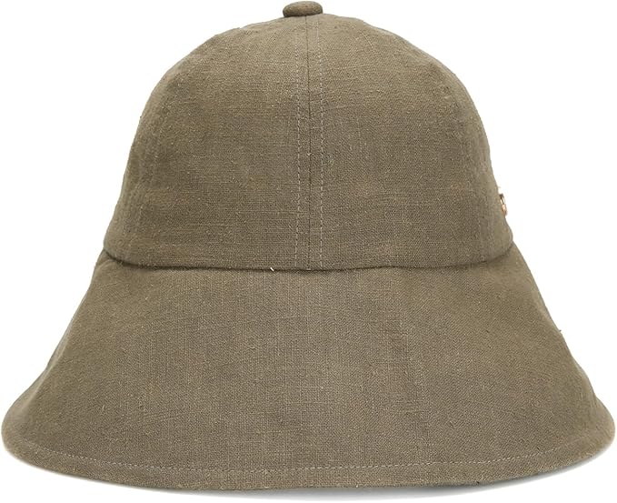 Linen Victorian Bonnet Hat Sun Cap, Foldable Summer Visor | New Katy