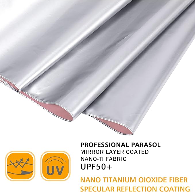 G4Free UPF 50+ UV Protection Large Travel Umbrella 42/46 Inch Auto Open Close Windproof Sun Blocking Umbrella