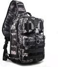 hopopower Tactical Sling Bag Pack Military Rover Shoulder Backpack EDC Assault Range Bag, Water-Resistant