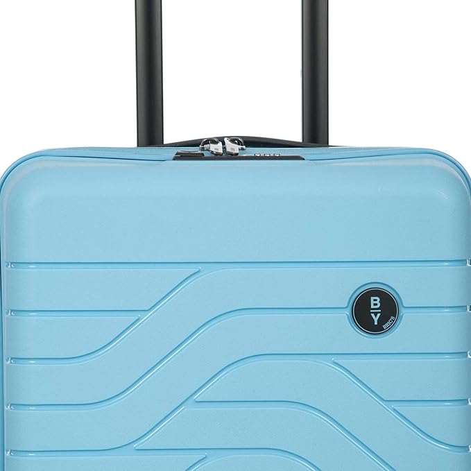 Bric's B|Y Ulisse Spinner Carry-On Suitcase, Lightweight Expandable Hard Shell Luggage with TSA Lock and Smooth 360° Wheels 21 Inch – Sky Blue