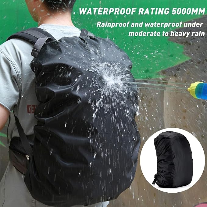 DUSLANG 17 Inch Laptop Backpack for Travel Water Resistant College Backpack for Men/Women Laptop Bag with USB Charging Port and Rain Cover,light grey