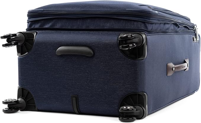 Travelpro Platinum Elite Softside Expandable Checked Luggage, 8 Wheel Spinner Large Suitcase, TSA Lock, Men and Women, True Navy Blue, Checked Large 29-Inch
