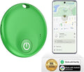 FindTag Duo - Dual System Tracker for iOS or Android, Bluetooth Tracking Tag/Key Finder/Luggage Tracker/Item Locator, Compatible with iOS Find My or Google Find Hub App (Green)
