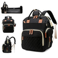 Diaper Bag, Backpack with Changing Station, Waterproof Baby Bag for Boys & Girls, USB Charging Port for Parents, Travel Backpack Baby Essentials & Lovely Baby Shower Gifts, Black