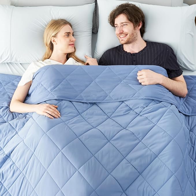 Cozy Bliss Cooling Blanket for Hot Sleepers, Q-Max 0.4 Cooling Comfort Queen Size, Cold Blankets for Night Sweats Sleeping, Ultra-Cool Lightweight Breathable Summer Blanket for Bed