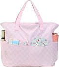 LEDAOU Beach Bag Waterproof Sandproof Women Tote Bag Pool Bag with Zipper for Gym Grocery Travel with Wet Pocket