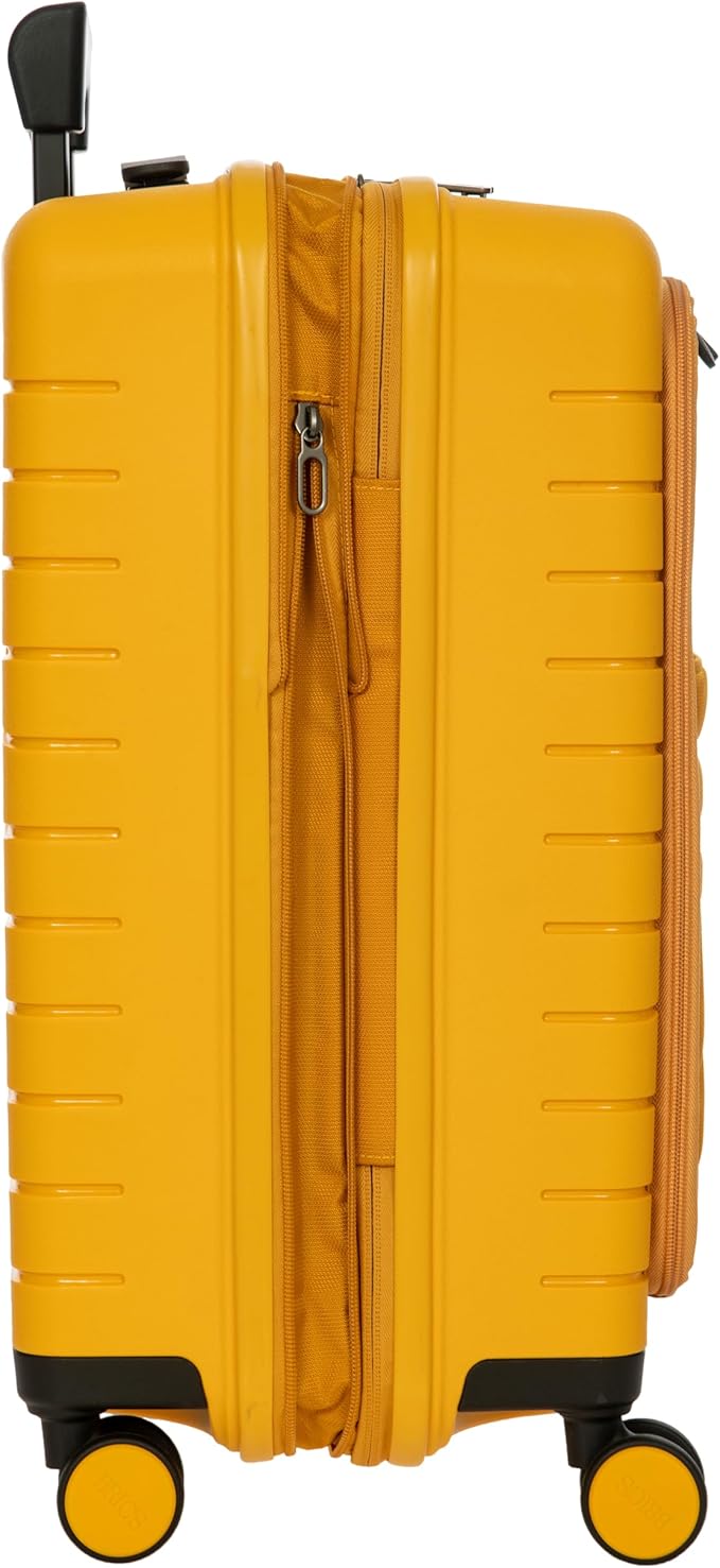 Bric's B|Y Ulisse Spinner Carry-On Suitcase, Lightweight Expandable Hard Shell Luggage with TSA Lock and Smooth 360° Wheels 21 Inch – Mango