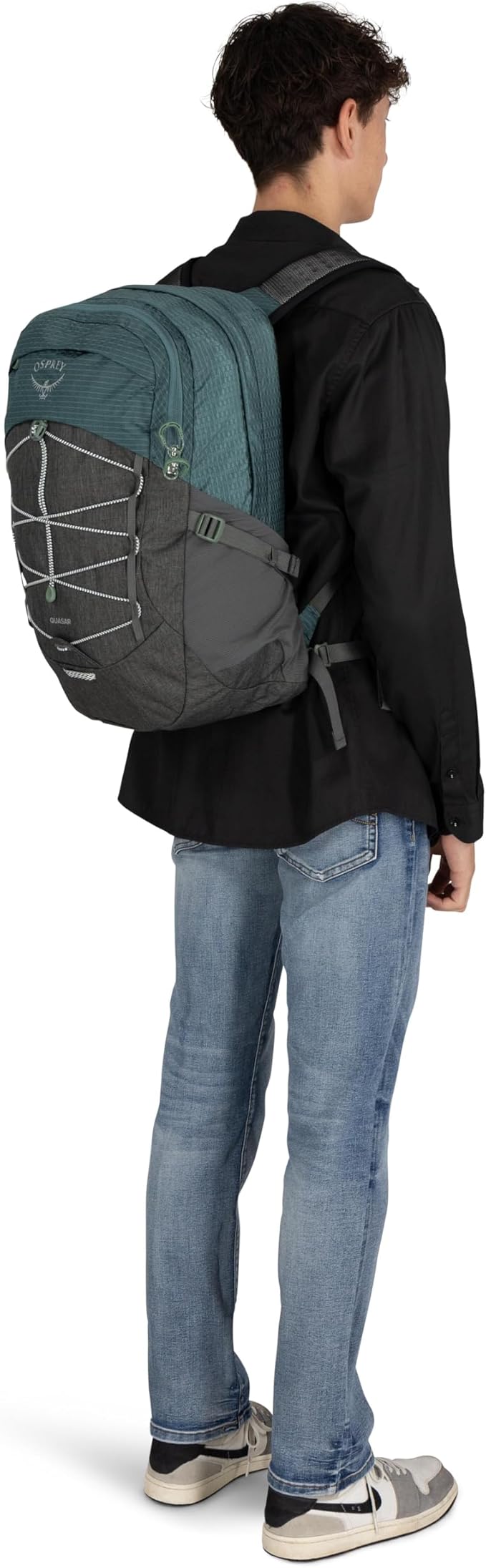 Osprey Quasar 26L Commuter Backpack, Cascade Blue/Coal Grey Heather