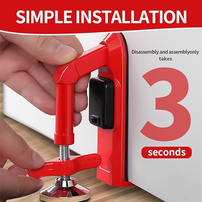 Portable Alarm Door Stopper, Security Travel Anti-Theft Blocker for Hotel Room Apartment Safety, Bottom of Floor Stoppers
