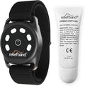 Reliefband Sport Anti-Nausea Wristband | Waterproof, FDA Cleared, Nausea & Vomiting Relief for Motion Sickness (Car, Air, Sea) & Morning Sickness, Drug & Side Effect Free (Black, 1 Extra Gel Tube)