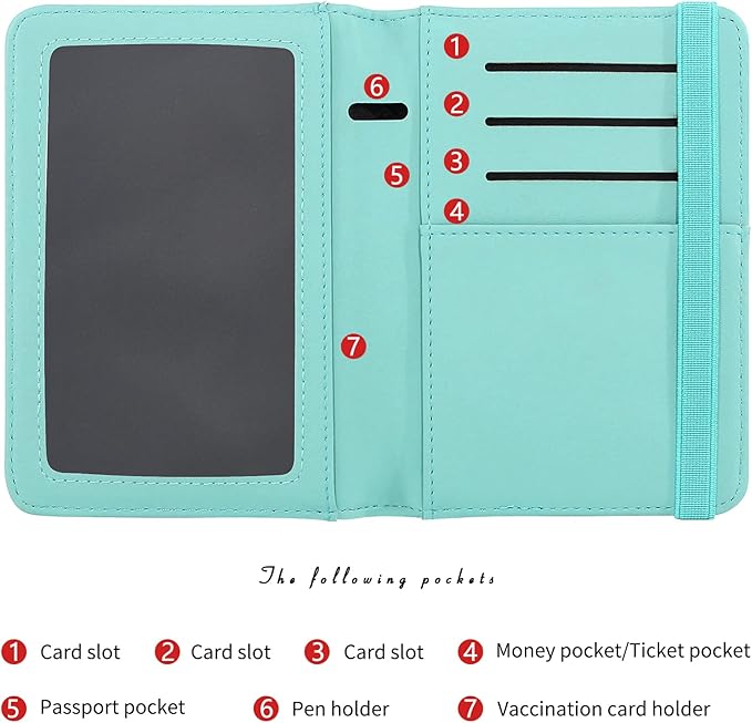 ZOPPEN Passport Holder Wallet, Passport Cover Travel Wallet Women Travel Essentials Accessories Document Organizer Travel Must Haves Rfid Blocking Cover Case for Women and Men, Map