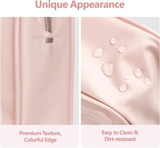 PACKISM TSA Approved Toiletry Bag - Upgrade Color-Edged Clear Makeup Bags, Clear Toiletry Bags For Traveling Fits Various Storage Needs