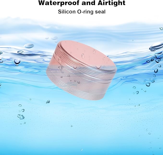 Metal Pill Container Pill Case - Waterproof Pill Box for Daily Travel, Single Pill Hplder for Pocket Purse, Portable Medicine Organizer, Ideal for Medication Fish Oils, Unique Gift Pink