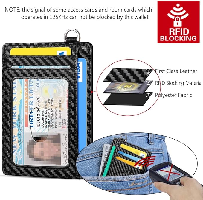 FurArt Slim Minimalist Wallet, Front Pocket Wallets, RFID Blocking, Credit Card Holder for Men & Women