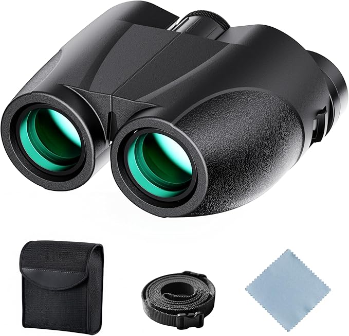 20x25 Compact Binoculars for Adults and Kids, High Power Adults Binoculars with Low Light Vision for Bird Watching, Outdoor Hunting, Travel, Concert