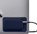 Slipdrive - Portable Hard Drive Sleeve for Laptop - SSD Solid State Drive - Reusable Adhesive - 5” x 3.2” Stick on External Hard Drive Carrying Case - Travel Pocket Pouch (Small, Navy Blue)