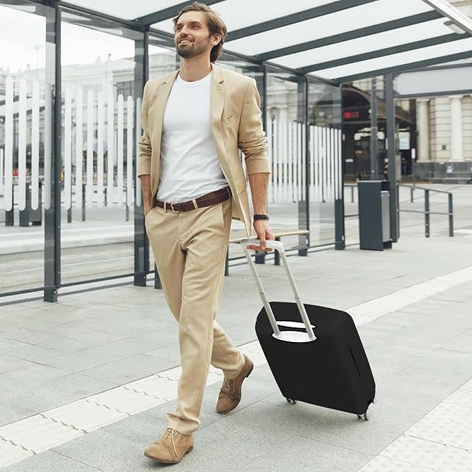 Luggage Covers For Suitcase Tsa Approved, Washable suitcase Cover Elastic Luggage Protector Scratch Resistant Suitcase Cover For 18-20 Inch Wheeled Luggage(Eye-20 inch)