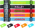 2PC Custom Embroidery Luggage Strap with Your Text/Name,Personalized Luggage Straps with Lock for Suitcases,Adjustable Suitcase Strap Belt Tag for Secure Travel