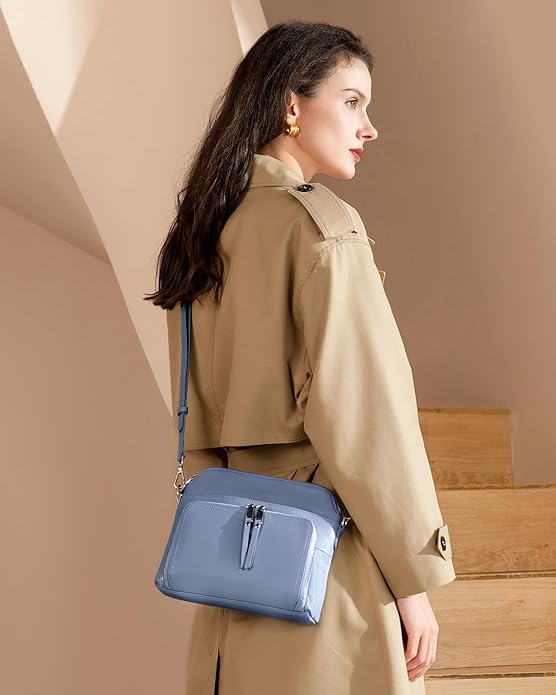befen Genuine Leather Crossbody Purses for Women, Women's Small Crossbody Shoulder Bag with Built in RFID Wallet
