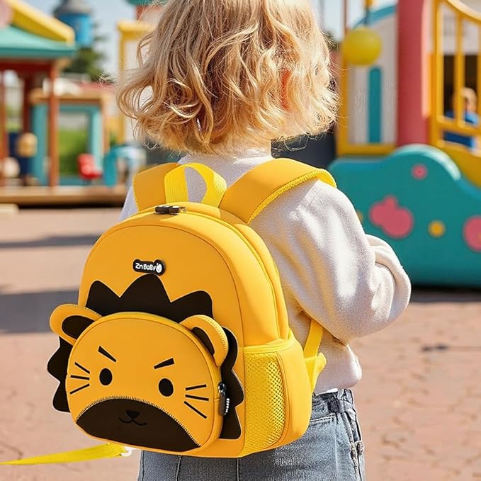 Padgene Toddler Backpacks Kids Preschool Backpack Waterproof Neoprene Animal Schoolbag Lunch backpack 3D Cartoon Mini Travel Bag for Boys Girls Ages 3-5