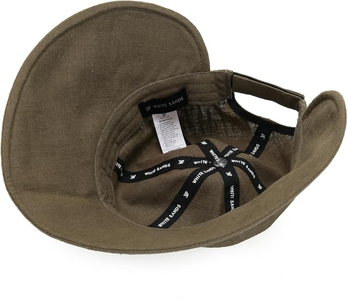 Linen Victorian Bonnet Hat Sun Cap, Foldable Summer Visor | New Katy