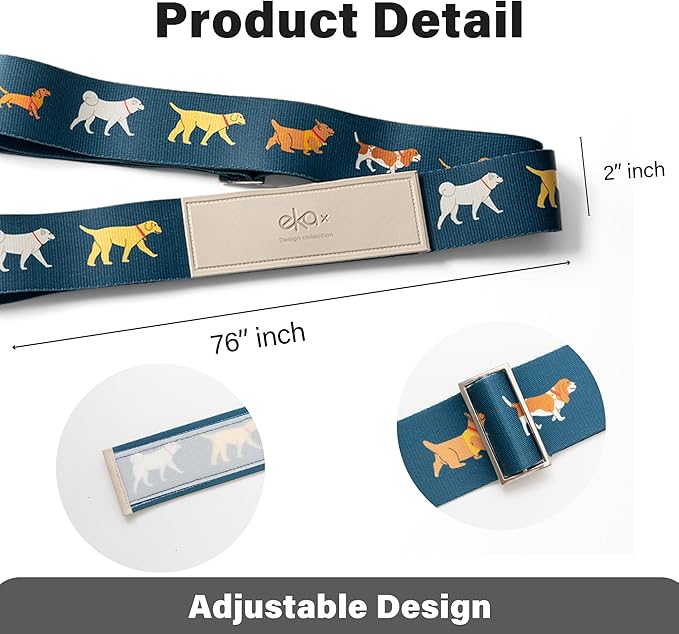 Luggage Straps for Suitcases, Adjustable Luggage Elastic Belt, Travel Essentials for Airport,Station,Vibrant Designs, Puppy