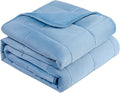 L'AGRATY Weighted Blanket - 60"x80" 15lbs Soft Breathable Heavy Blanket Minky Material with Glass Beads for Adult All-Season Summer Fall Winter Soft Thick Comfort