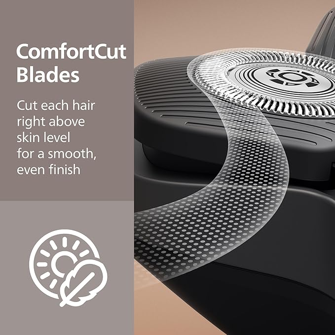 Philips Norelco Head Shaver Pro 7000 Series - Skull Shaver for Men and Women, 360° Flexing Head & ComfortCut Blades for Clean Shave, Gentle on Skin, Model HS7980/40