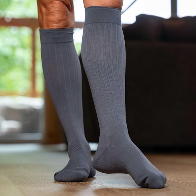 Medical Grade Compression Socks for Men & Women 15-20 mmHg by OrthoSleeve (Galaxy, Large)