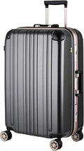 LEGEND WALKER Durable Aluminum Frame Hardside Luggage, 28-inch, Carbon, 5122-62-CB