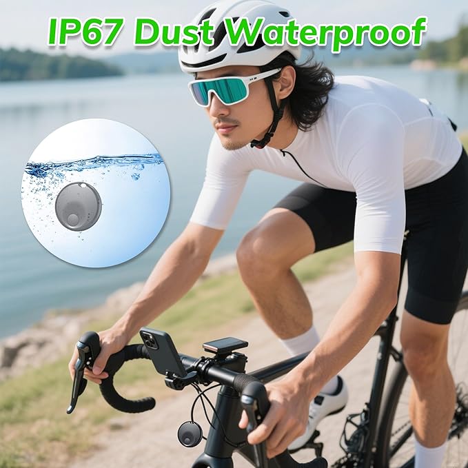 Tracker Tag-4 Pack - Smart Bluetooth Tracker, Works with Apple Find My APP (iOS Only, Not for Android), Smart Tag Keys Finder and Item Locator for Keys, Bags, Luggage, Pets and Wallet