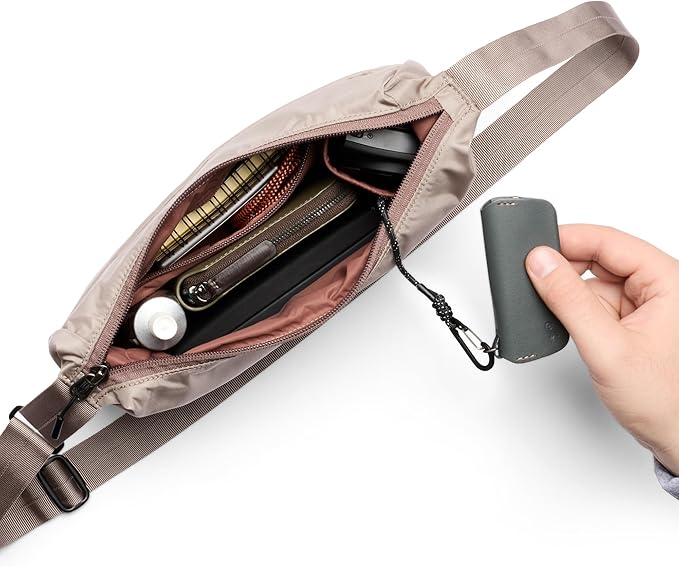 Bellroy Laneway Crescent Bag (everyday 2.5 liter mini crossbody bag with plenty of pockets and adjustable strap)' - Fawn