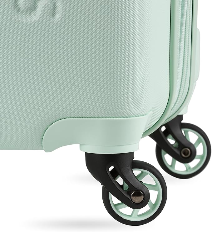 SwissGear 7366 Hardside Expandable Luggage with Spinner Wheels, Clearly Aqua, 3-Piece Set (19/23/27)
