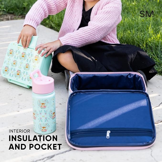 Simple Modern Blippi Kids Lunch Box for School | Reusable Insulated Lunch Bag for Toddler, Girl, and Boy | Meal Containers with Exterior & Interior Pockets | Hadley Collection | Blippi Space