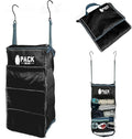 Pack Gear Hanging Luggage Organizer - Our Carry On Closet Insert Fits Any Carry-On - Our Hanging Luggage Organizer Uses Velcro to Allow Quick Access to your Clothes (Solid Black)
