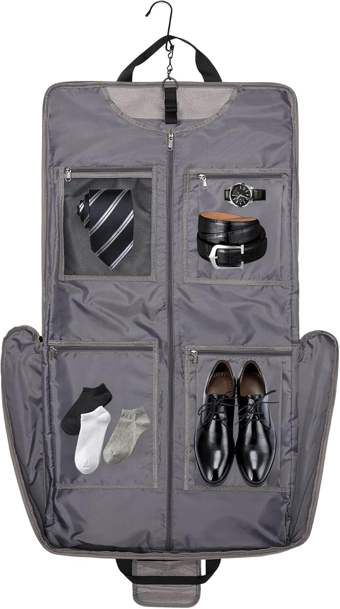 Modoker Suit Luggage Garment Bag with Shoulder Strap, Suit Carry on Bag Hanging Suitcase Garment Bags for Men Women Business Travel