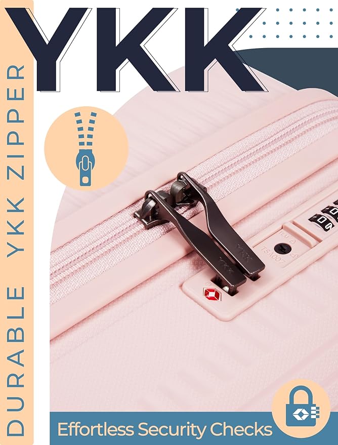 Luggage Sets 5 Piece, Suitcases with Wheels, Hardshell Suitcase Set, PP Carry on Luggage Set with TSA Lock, Travel Luggage