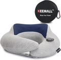 Inflatable Travel Pillow, Upgraded Travel Neck Pillow for Airplane Neck Support Sleeping - 3rd Generation, Double Comfort Plane Pillow - Portable Travel Essentials