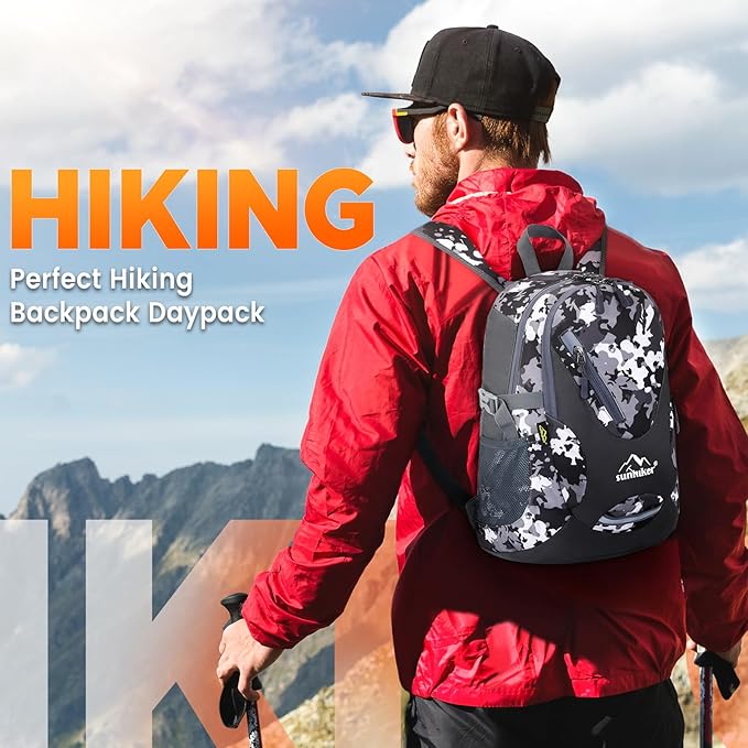 sunhiker Small Cycling Hiking Backpack Water Resistant Travel Backpack Lightweight Daypack M0714 （20-25L）