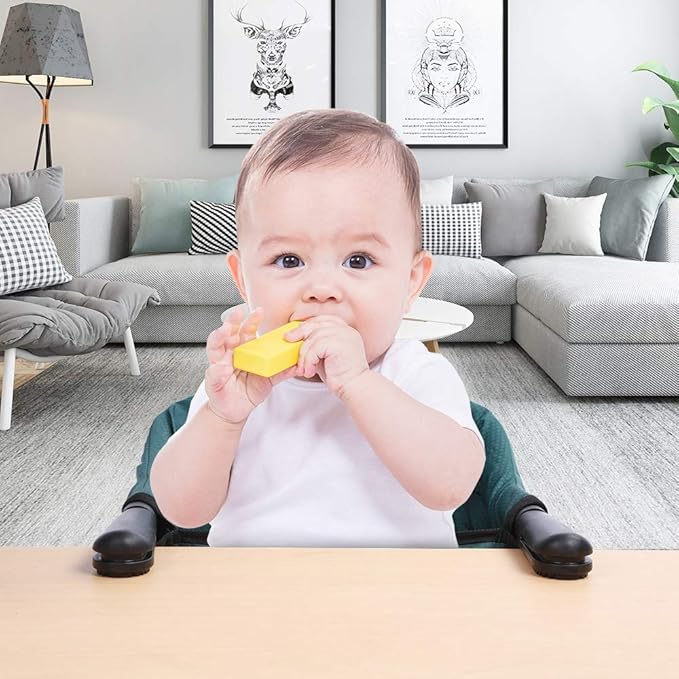 Hook On Chair, Safe and High Load Design, Fold-Flat Storage and Tight Fixing Clip on Table High Chair, Removable Seat Cushion, Attach to Fast Table Chair (Dark Green)