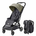 Ergobaby Metro 3 All in One Compact Baby Stroller, Lightweight Travel Stroller, Easy One-Hand Fold for Overhead Airplane Storage (Carries up to 50 lbs), Car Seat Compatible, Soft Olive