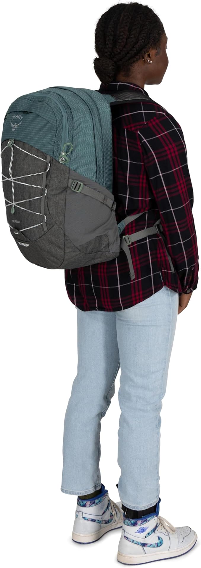 Osprey Quasar 26L Commuter Backpack, Cascade Blue/Coal Grey Heather