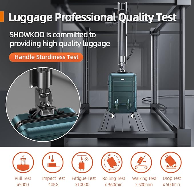 SHOWKOO Luggage Sets Expandable Suitcase Double Wheels TSA Lock (ArmyGreen)