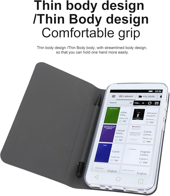 E Book Reader, BK501 Touchscreen E Readers for Android 5.1, 5 Inch Color LCD Display, 2+16GB Memory, Supports Wi Fi, BT, FM, Voice Call, for Kids Adults & Seniors