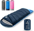 Sleeping Bags for Adults Cold Weather,Portable, Waterproof,Lightweight Sleeping Bag for Tall Girls Boys with Compression Sack for Warm Camping, Hiking, Outdoor & Indoor