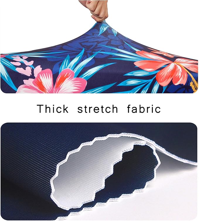 WUJIAONIAO Travel Luggage Cover Baggage Suitcase Cover Protector Skins 18-32 Inch (Flower, M (for 22-24 inch luggage))