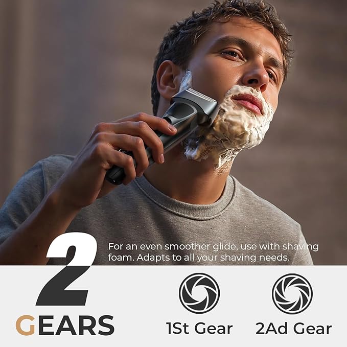Electric Foil Shavers for Men: Portable Electric Razor for Face- Rechargeable Wet/Dry Waterproof Shaver with LED Display & Fast Charge-Ultra-Thin Razor for Close Shaving