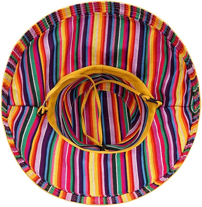 Women Wide Brim Sun Hats Metal Wired Edge Summer UV Protection Beach Fishing Hat for Hiking Garden Travel Chin Strap
