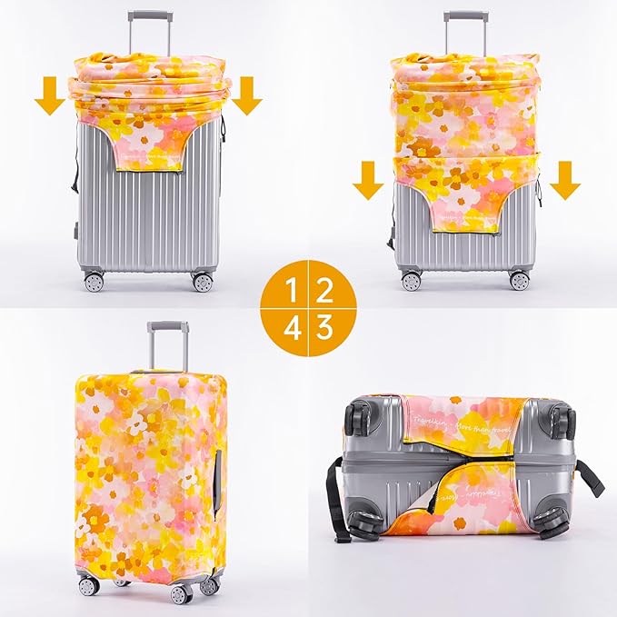 Travelkin Luggage Covers For Suitcase Tsa Approved,Suitcase Cover Protector Fit 18-21 Inch Luggage