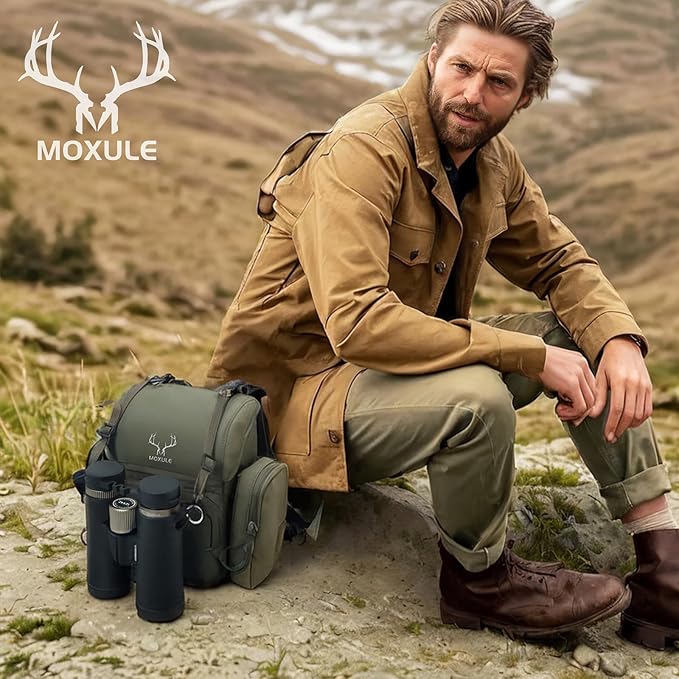 Binocular Harness Chest Pack: Bino Case with Rangefinder Pocket for Hunting Birdwatching and Hiking